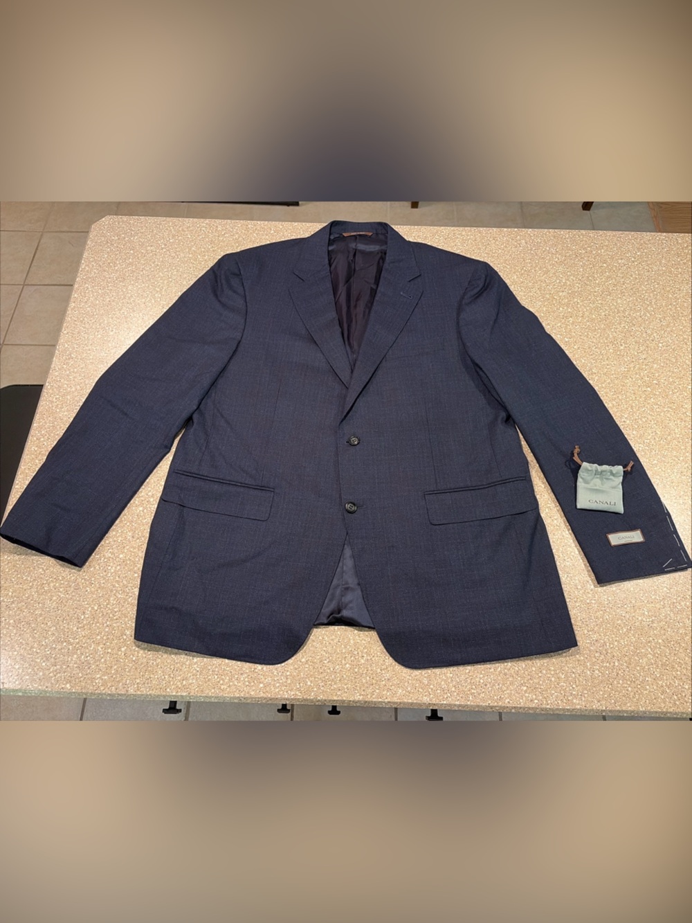 NWOT Canali Kei Sport Coat Blazer Jacket Blue Men’s US 48R / EU 58R Italy